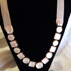 pink ribbon necklace